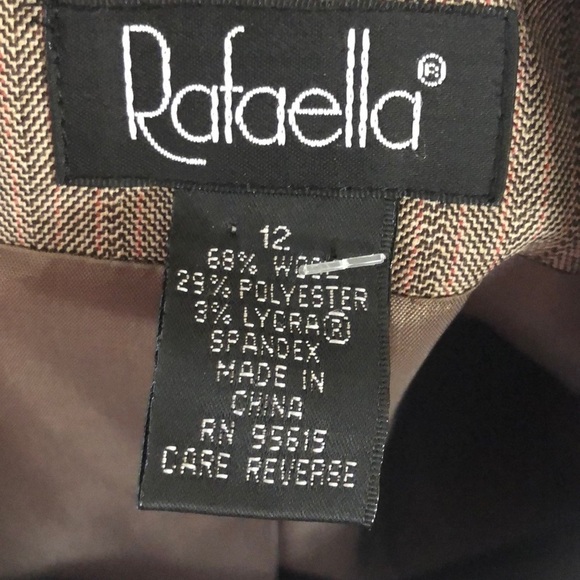 Rafaella tan Blazer Jacket Size 12 new with tags - Picture 7 of 8